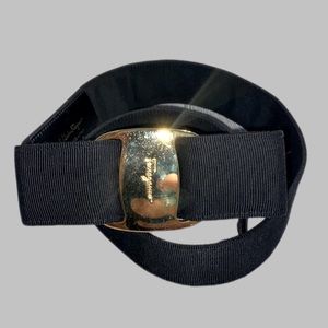 Ferragamo Belt Rare Vala Ribbon Authentic